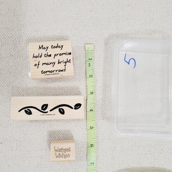 Stampin Up Mini Mates Mixed Theme Stamps for All Occasions Rubber Stamps Bundle - Picture 5 of 8